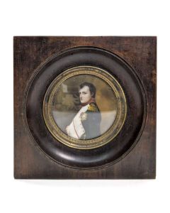 Miniature encadrée de Napoléon Bonaparte XIXème
