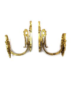 Porte manteau bronze doré style Louis XV (paire)