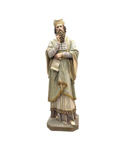 Statue en plâtre et carton bouilli représentant le prophète Aaron