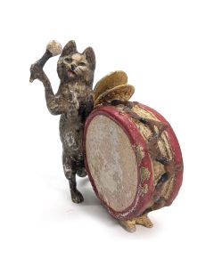 Bronze de Vienne le chat tambour