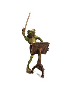 Bronze de Vienne le chef d'orchestre est une grenouille