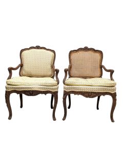 Paire de fauteuils à la reine estampillés de Cresson époque XVIIIème