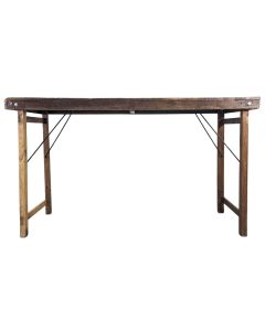 Table haute en bois esprit atelier