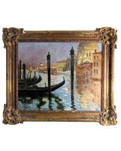 Louis Abel Truchet La Salute vue du Canal à Venise 
