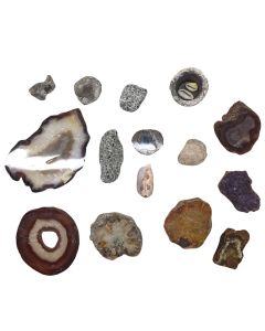 Collection de pierres de collection agate pyrite etc...