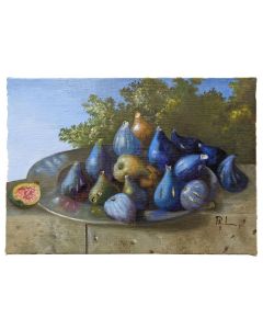 Nature morte aux figues école Française Philippe Lazare XXème