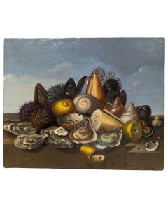 Nature morte aux fruits de mer école Française Philippe Lazare XXème