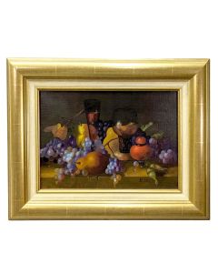 Nature morte aux poires et raisins école Française Philippe Lazare 20ème