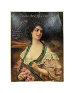 Carton publicitaire ancienne vers 1900 chromolithographie Castraise 