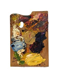 Palette du peintre Pierre Ambrogiani années 60 