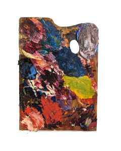 Palette du peintre Pierre Ambrogiani années 60 