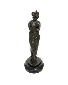 Bronze néoclassique XIXème femme drapée