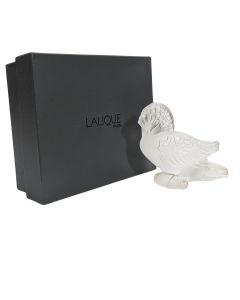 statuette verre dépoli Lalique® France Le Goura 