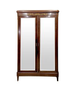 Armoire à glace Napoléon III marquetée 1900 