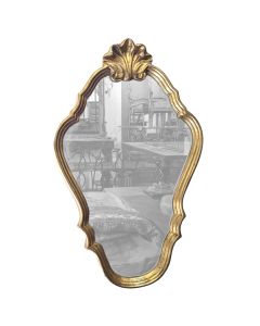 Miroir écusson de style bois doré 1900