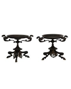 Paire de coupes en bronze 1880