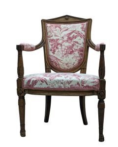 Série de 4 fauteuils en noyer d'époque directoire