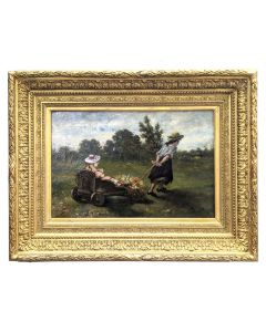 Fanny Taillefer Gambogi Jeunes filles au chariot HST XIXème