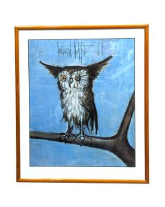 "La chouette" lithographie Bernard Buffet 