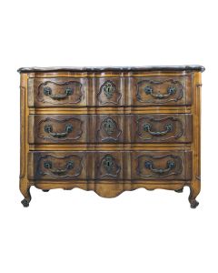 Commode arbalète galbée noyer époque XVIIIème