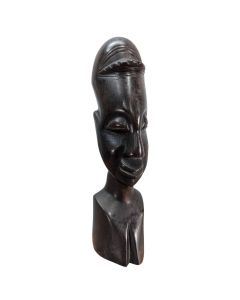 Sculpture anthropomorphe africaine en bois d'ébène 