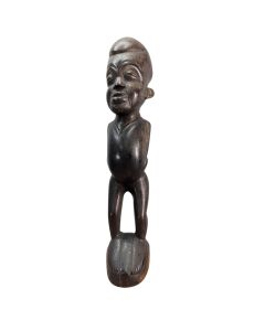 Sculpture anthropomorphe africaine en bois d'ébène 