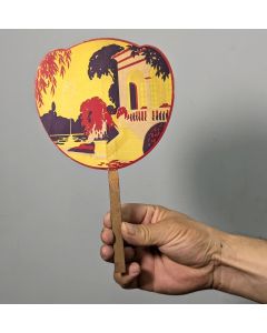 Éventail publicitaire années 30