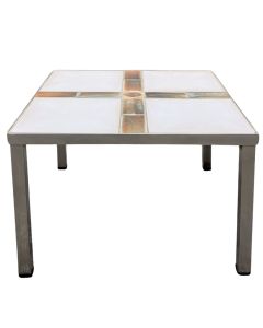 Table basse vintage modèle "LYSS" en céramique émaillée – Années 70