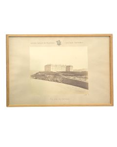Adolphe TERRIS (1826–1899) Grands Travaux de Marseille – Château Impérial (Palais du Pharo) Vue prise des Catalans, circa 1863