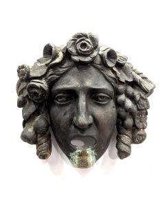 Tête de fontaine extérieur en bronze 