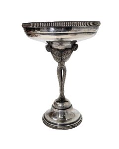 Coupe à fruits en métal argenté 1925
