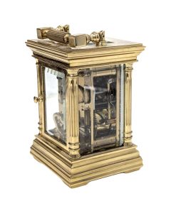 Pendulette de voyage en bronze horlogerie de L'épée 