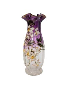 Vase Art Nouveau en verre émaillé – Attribué à Legras, vers 1900

