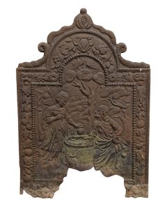Plaque en fonte de cheminée XIXème