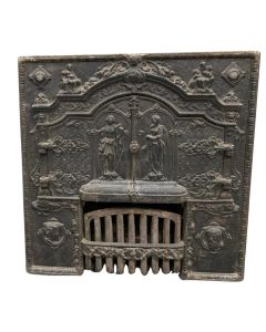 Insert de cheminée en fonte d'époque XIXème 