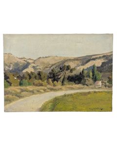 Paysage Provençal huile sur toile  Raymond Fraggi