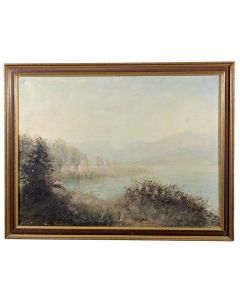 Paysage huile sur toile époque fin XIXème école Française