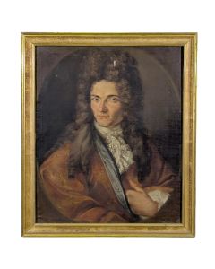 Portrait d'homme huile sur toile école française d'époque début XIXème 