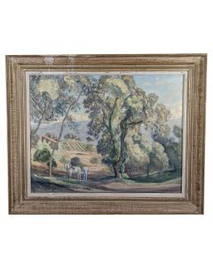 Paysage provençal par Emmanuel CHarles  Bénézit  