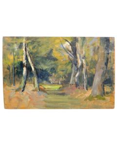 Paysage Provençal huile sur panneau Andrée Seailles