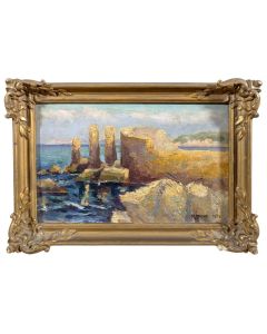 Marine bord de mer Marseille par R. Michel 1925