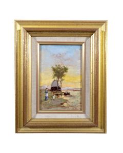 huile sur Carton JF Isnard