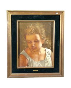 portrait huile sur toile d'Alain Dequet