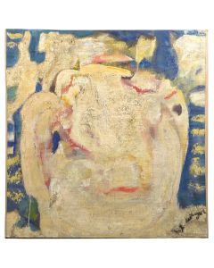 Edgar Melik huile sur panneau portrait