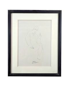 Dessin de Pierre Ambrogianni autoportrait