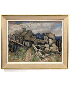 Huile sur toile de paysage provençal signé Jean Frederic  Canepa 