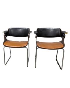 Paire de fauteuils vintage vers 1970