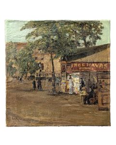 Huile sur toile 1900 "agence Havas "