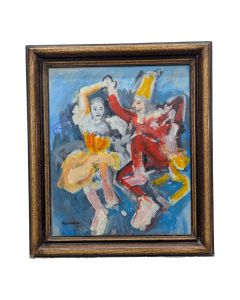 huile sur toile  époque 20ème Rudolf Kundera école tchèque