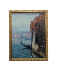 Huile sur toile par Basile Nicholaevitch Netchitailoff Venise le grand canal